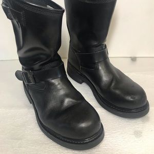 Leather Steel Toe Workboots sz 7.5